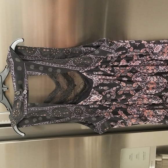 💕FREE PEOPLE💕 Moroccan Printed Maxi Dress ~ Boho Chic Festival Size 6 - Picture 13 of 16